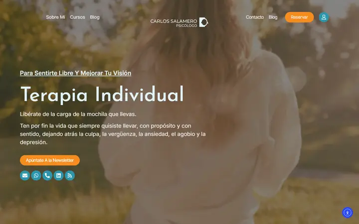 Portada de carlossalameropsicologo.com, psicología