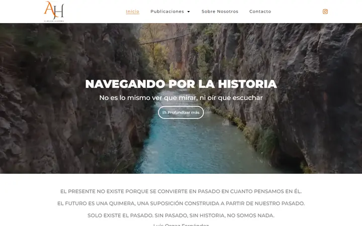 Portada de elarcadelahistoria.es, historia