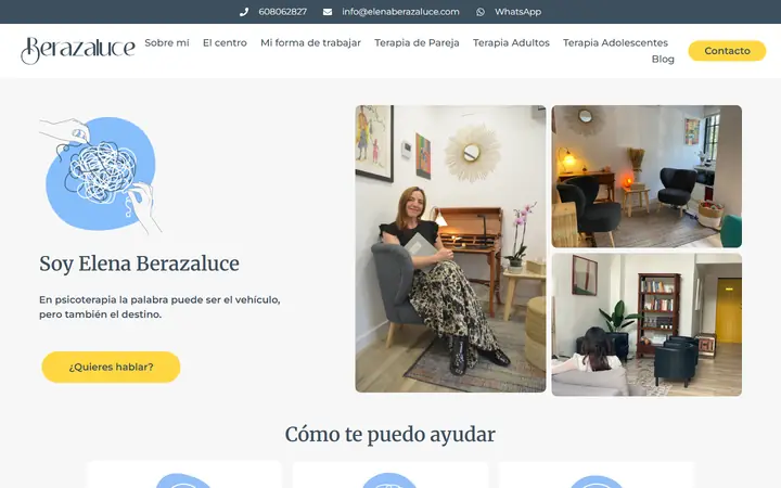Portada de elenaberazaluce.com, psicoterapia