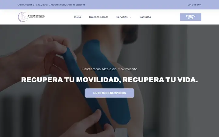 Portada de fisioterapiaalcalaenmovimiento.com, fisioterapia