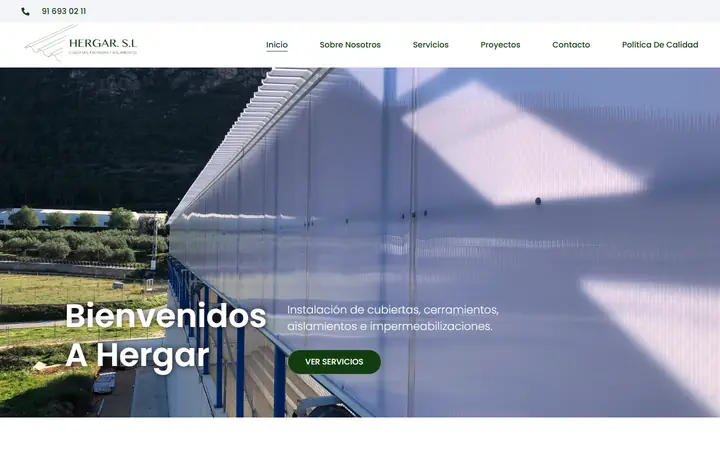 Portada de hergarsl.com, cubiertas