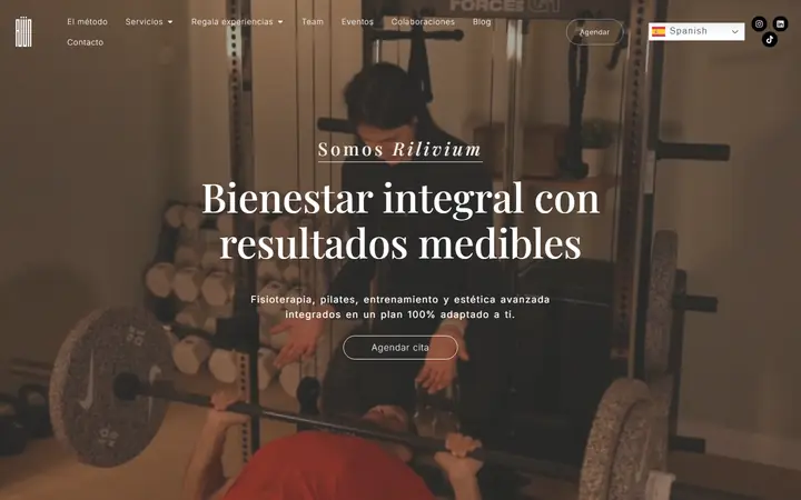 Portada de rilivium.com, bienestar