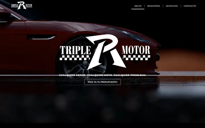 Portada de tripler-motor.com, taller
